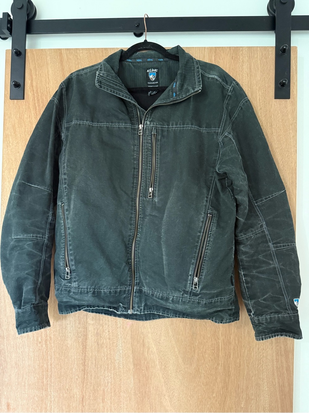 KÜHL Men's Burr Jacket Canvas Patina Dye Full-Zip chore Coat Gorpcore  grunge -M